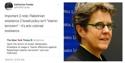 Katherine Franke and her tweet