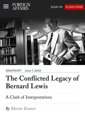 Bernard Lewis's Legacy