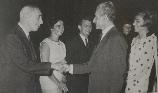 Bernard Lewis meets Mohammad Reza Shah, early 1970s.